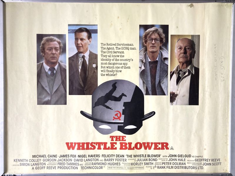 Cinema Poster: WHISTLE BLOWER, THE 1987 (Quad) Michael Caine James Fox