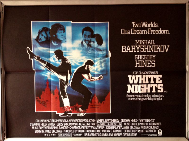 Cinema Poster: WHITE NIGHTS 1986 (V2 Quad) Mikhail Baryshnikov Gregory Hines