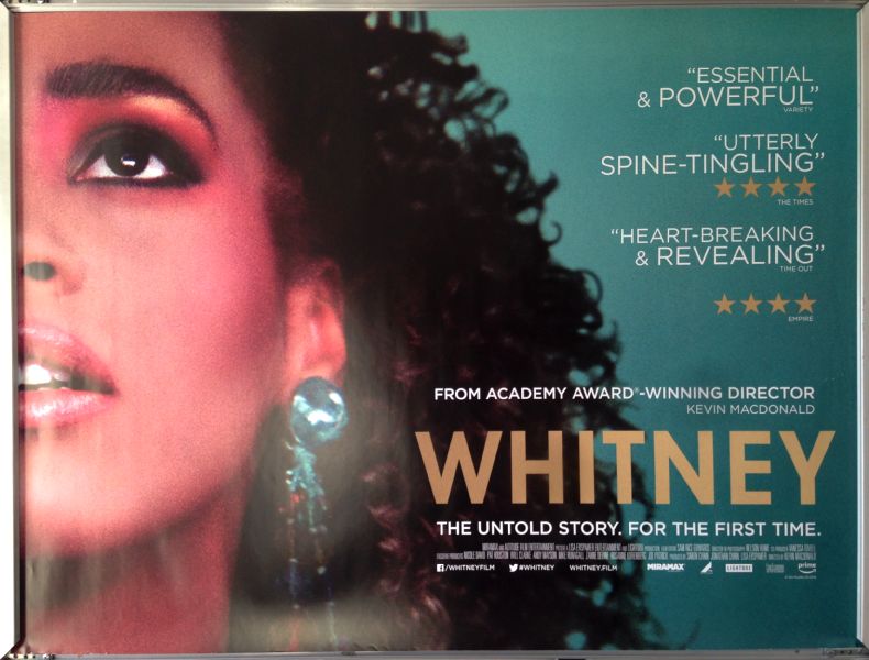 Cinema Poster: WHITNEY 2018 (Quad) Whitney Houston Aretha Franklin Dionne Warwick