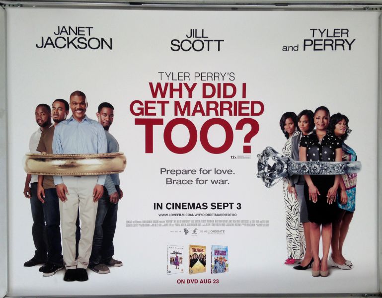 Cinema Poster: WHY DID I GET MARRIED TOO? 2010 (Quad) Janet Jackson Tyler Perry Cinema Poster: WHY DID I GET MARRIED TOO? 2010 (Quad) Janet Jackson Tyler Perry