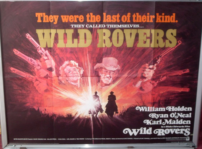 WILD ROVERS: UK Quad Film Poster WILD ROVERS: UK Quad Film Poster