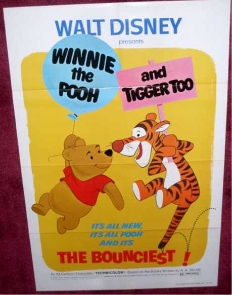 WINNIE THE POOH AND TIGGER TOO: One Sheet Film Poster