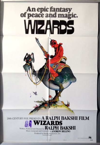 Cinema Poster: WIZARDS 1977 (US Style A One Sheet) Jesse Welles Ralph Bakshi Cinema Poster: WIZARDS 1977 (US Style A One Sheet) Jesse Welles Ralph Bakshi