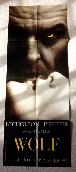 Cinema Poster: WOLF 1994 (French Pantalon/Insert) Jack Nicholson Michelle Pfeiffer Cinema Poster: WOLF 1994 (French Pantalon/Insert) Jack Nicholson Michelle Pfeiffer