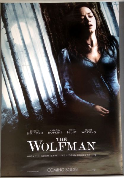 Cinema Poster: WOLFMAN, THE 2010 (No Wolf One Sheet) Emily Blunt Cinema Poster: WOLFMAN, THE 2010 (No Wolf One Sheet) Emily Blunt