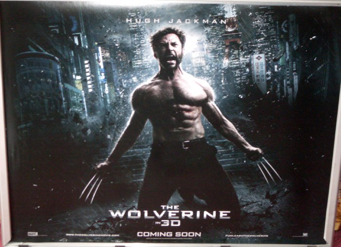 WOLVERINE, THE: Second Advance UK Quad Film Poster WOLVERINE, THE: Second Advance UK Quad Film Poster