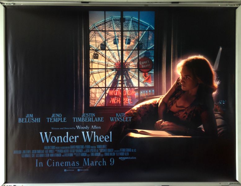 Cinema Poster: WONDER WHEEL 2018 (Quad) Woody Allen Justin Timberlake Cinema Poster: WONDER WHEEL 2018 (Quad) Woody Allen Justin Timberlake