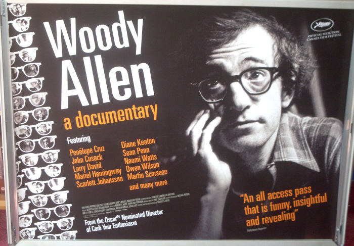 WOODY ALLEN A DOCUMENTARY: Main UK Quad Film Poster WOODY ALLEN A DOCUMENTARY: Main UK Quad Film Poster