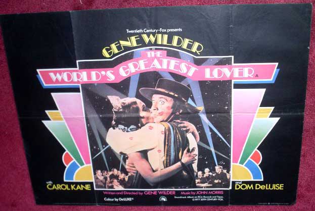WORLD'S GREATEST LOVER, THE: UK Quad Film Poster WORLD'S GREATEST LOVER, THE: UK Quad Film Poster
