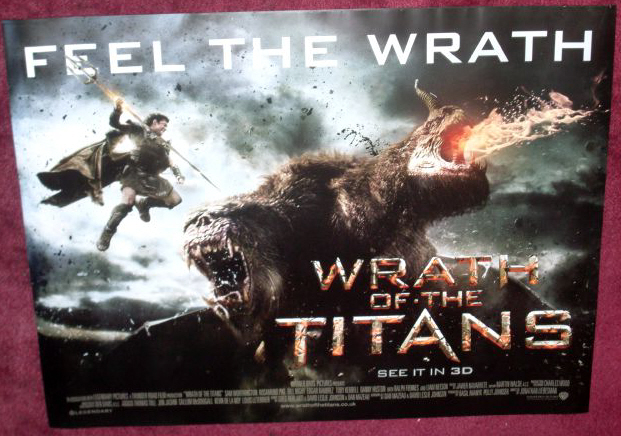 WRATH OF THE TITANS: V1 UK Quad Film Poster