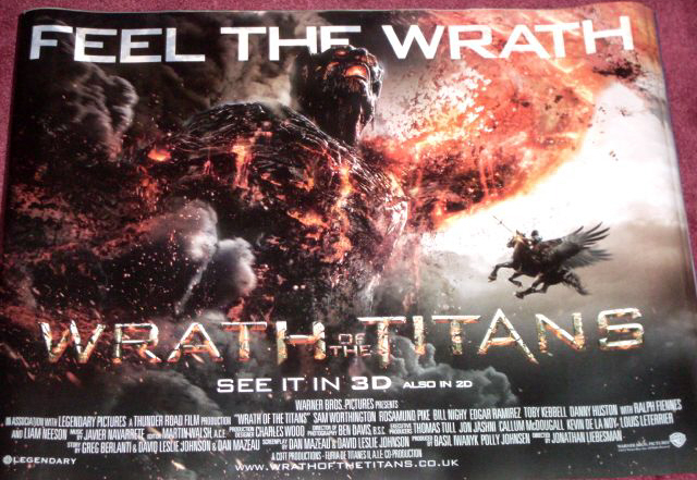 WRATH OF THE TITANS: V3 UK Quad Film Poster WRATH OF THE TITANS: V3 UK Quad Film Poster