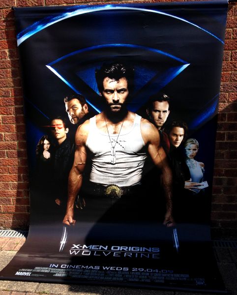 Cinema Banner: X-MEN ORIGINS WOLVERINE 2009 (Main) Hugh Jackman Ryan Reynolds