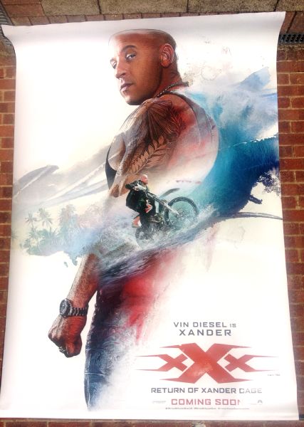 Cinema Banner: XXX RETURN OF XANDER CAGE 2016 Vin Diesel Donnie Yen Deepika Padukone