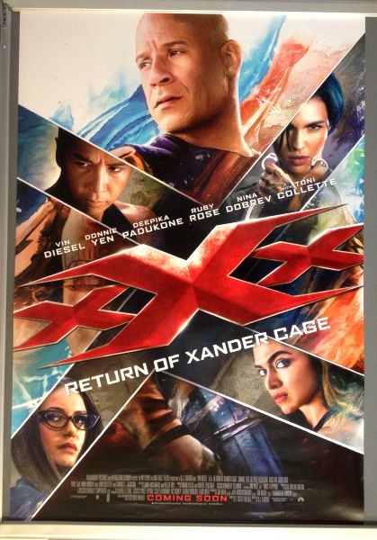 Cinema Poster: XXX RETURN OF XANDER CAGE 2017 (One Sheet) Vin Diesel Donnie Yen