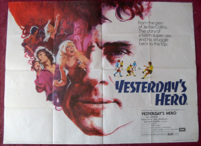 YESTERDAY'S HERO: UK Quad Film Poster YESTERDAY'S HERO: UK Quad Film Poster