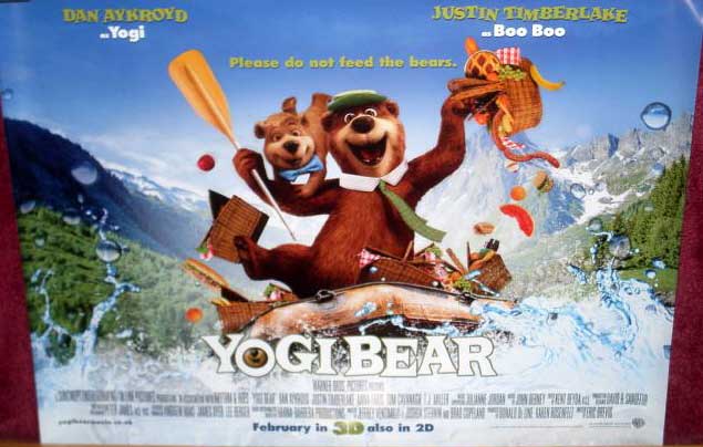 YOGI BEAR: Main Quad Film Poster