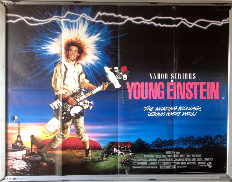 Cinema Poster: YOUNG EINSTEIN 1988 (Quad) Yahoo Serious Odile Le Clezio Cinema Poster: YOUNG EINSTEIN 1988 (Quad) Yahoo Serious Odile Le Clezio