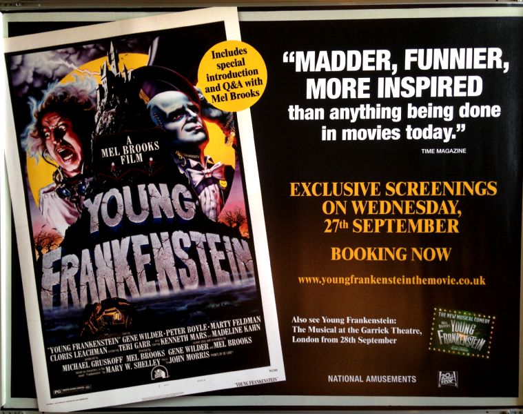Cinema Poster: YOUNG FRANKENSTEIN 1976 (2017 RR Quad) Gene Wilder Marty Feldman