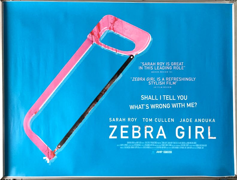 Cinema Poster: ZEBRA GIRL 2022 (Quad) Tom Cullen Sarah Roy Jade Anouka Cinema Poster: ZEBRA GIRL 2022 (Quad) Tom Cullen Sarah Roy Jade Anouka