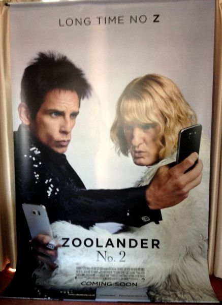 Cinema Banner: ZOOLANDER NO 2 2016 (Advance) Ben Stiller Owen Wilson Will Ferrell