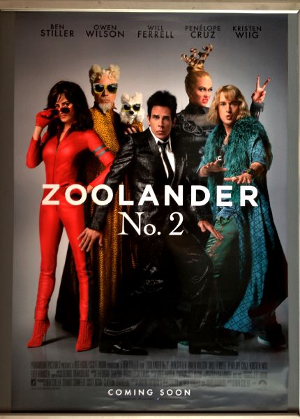 Cinema Poster: ZOOLANDER NO 2 2016 (Main One Sheet) Ben Stiller Owen Wilson