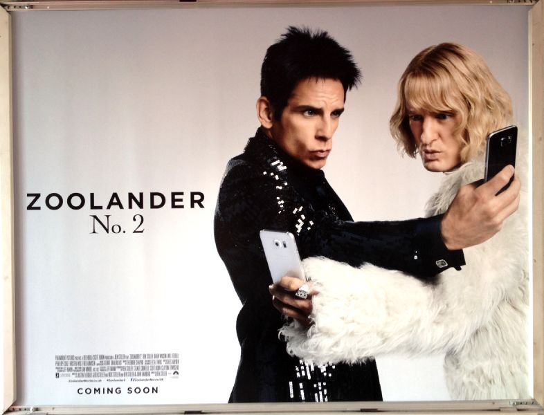 Cinema Poster: ZOOLANDER NO 2 2016 (Advance Quad) Ben Stiller Owen Wilson