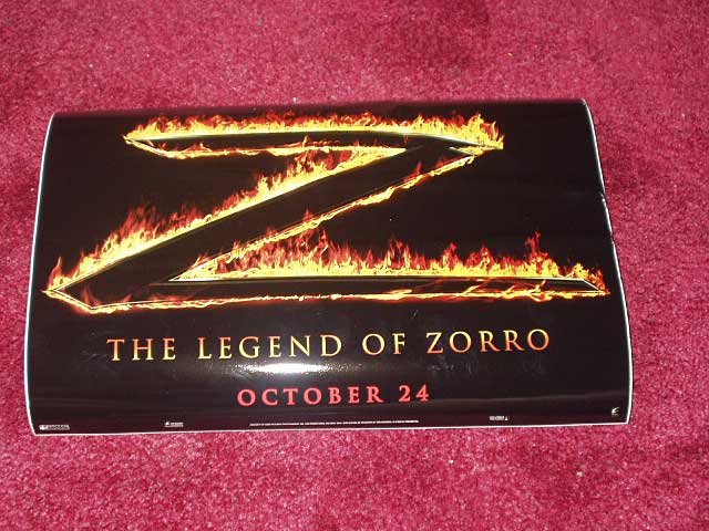 LEGEND OF ZORRO, THE: Cinema Promo Sticker